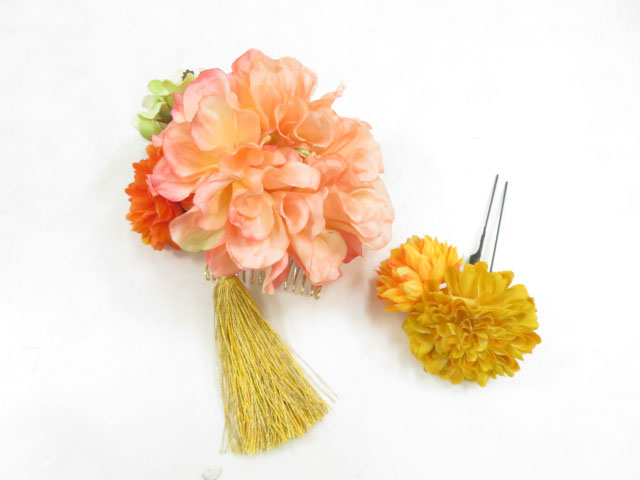 リサイクル　和装小物　髪飾り　振袖用　花